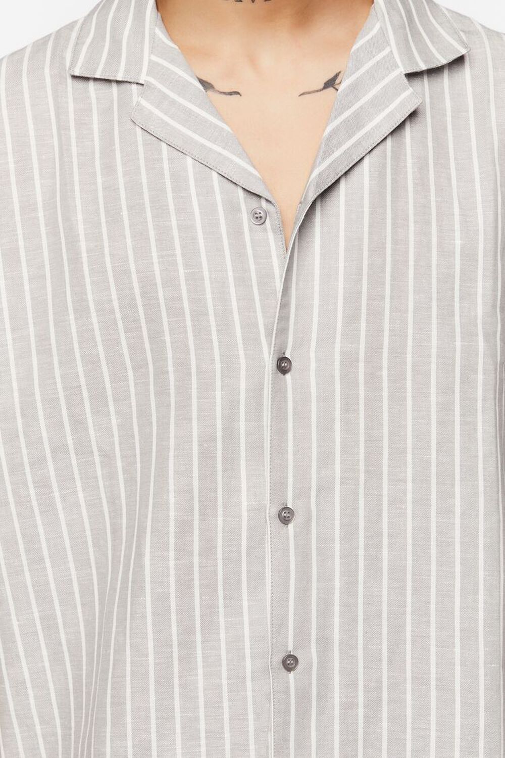Pinstriped Linen-Blend Shirt