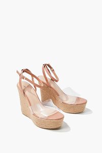 CLEAR Clear-Strap Espadrille Wedges, image 3