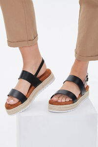 Strappy Espadrille Flatform Sandals