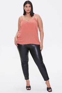 AMBER Plus Size Relaxed Lace-Trim Cami, image 4