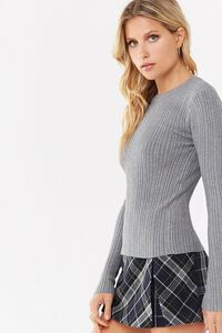 Ribbed Round Neck Sweater, image 3