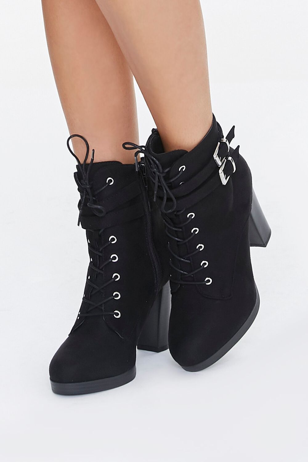 Lace-Up Chunky Booties