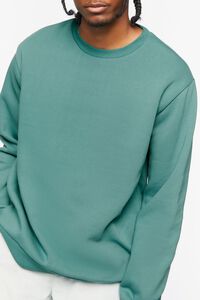 GREEN Fleece Crew Sweatshirt, image 5