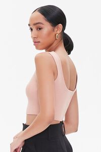 ROSE Sweater-Knit Cropped Tank Top, image 2