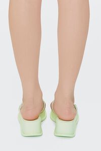 LIME Faux Leather Toe-Loop Wedges, image 3