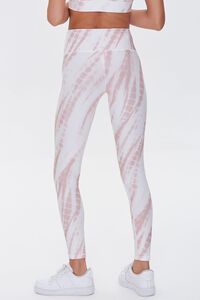 ROSE/WHITE Active Tie-Dye Leggings, image 4