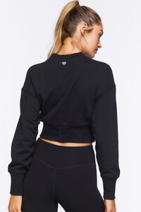 BLACK Active Cropped Pullover, image 3