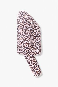 BROWN/BLACK Leopard Print Flounce Top, image 2