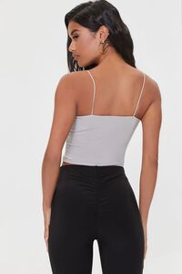 NEUTRAL GREY Fitted Cropped Cami, image 3