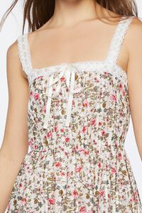 GREY/MULTI Floral Print Bow Dress, image 5
