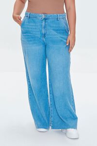 MEDIUM DENIM Plus Size Wide-Leg Jeans, image 2