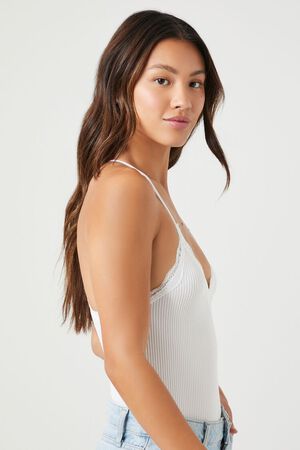 Etta White Bodysuit andthewhy Ribbed – My Sister's Closet