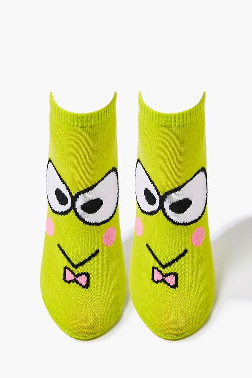 GREEN/MULTI Keroppi Ankle Socks, image 3