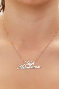 High Maintenance Pendant Necklace, image 1