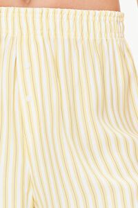 MIMOSA/GREY Striped High-Rise Boxer Shorts, image 6
