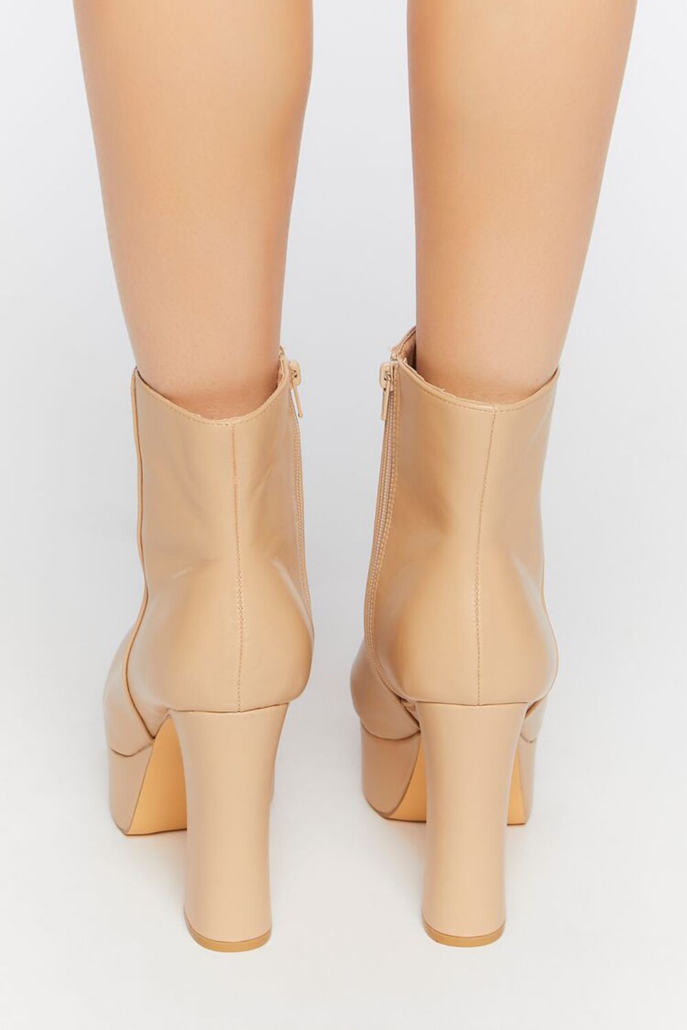 NUDE Faux Leather Platform Booties, image 3