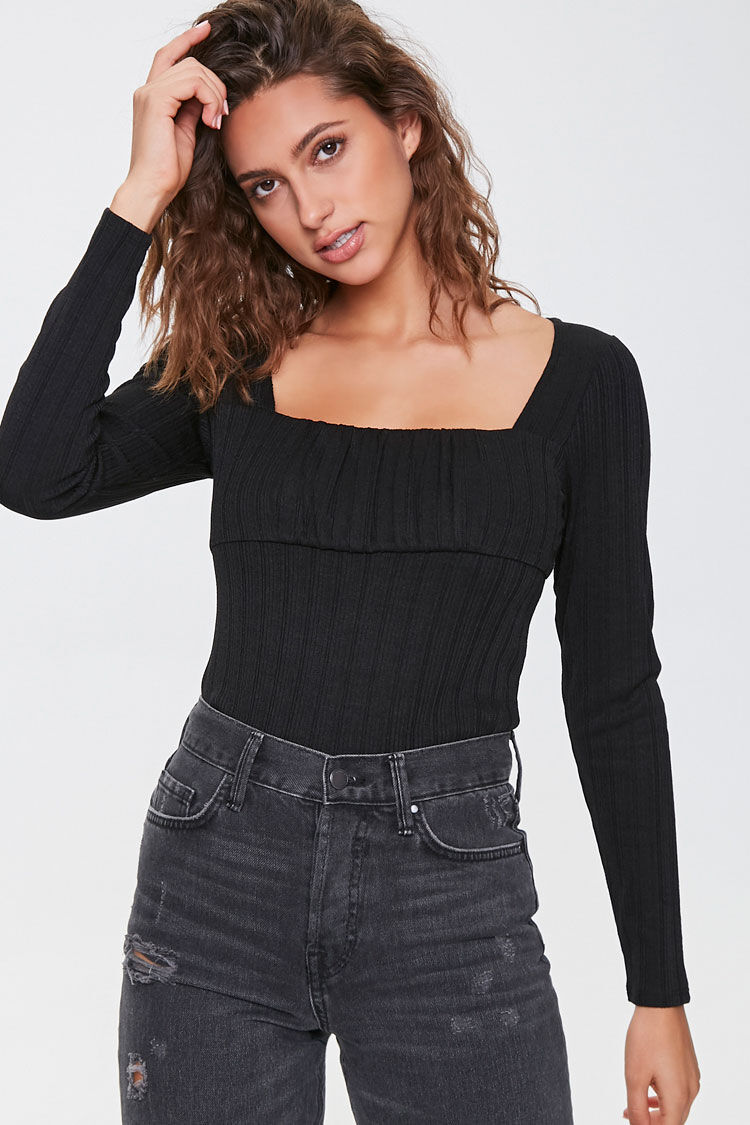 square neck top forever 21