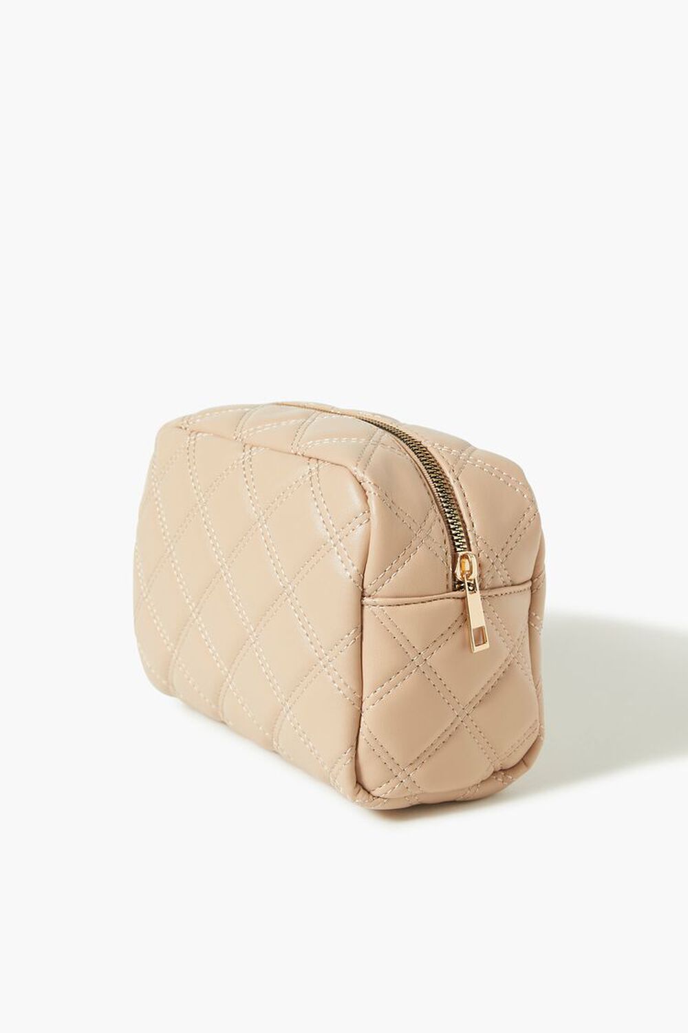 Quilted Faux Leather Makeup Bag, image 2
