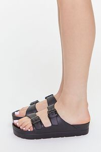 BLACK Dual-Strap Platform Sandals, image 2