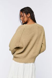 KHAKI Relaxed-Fit Raglan Sweater, image 3