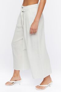 WHITE Belted Gaucho Pants, image 3