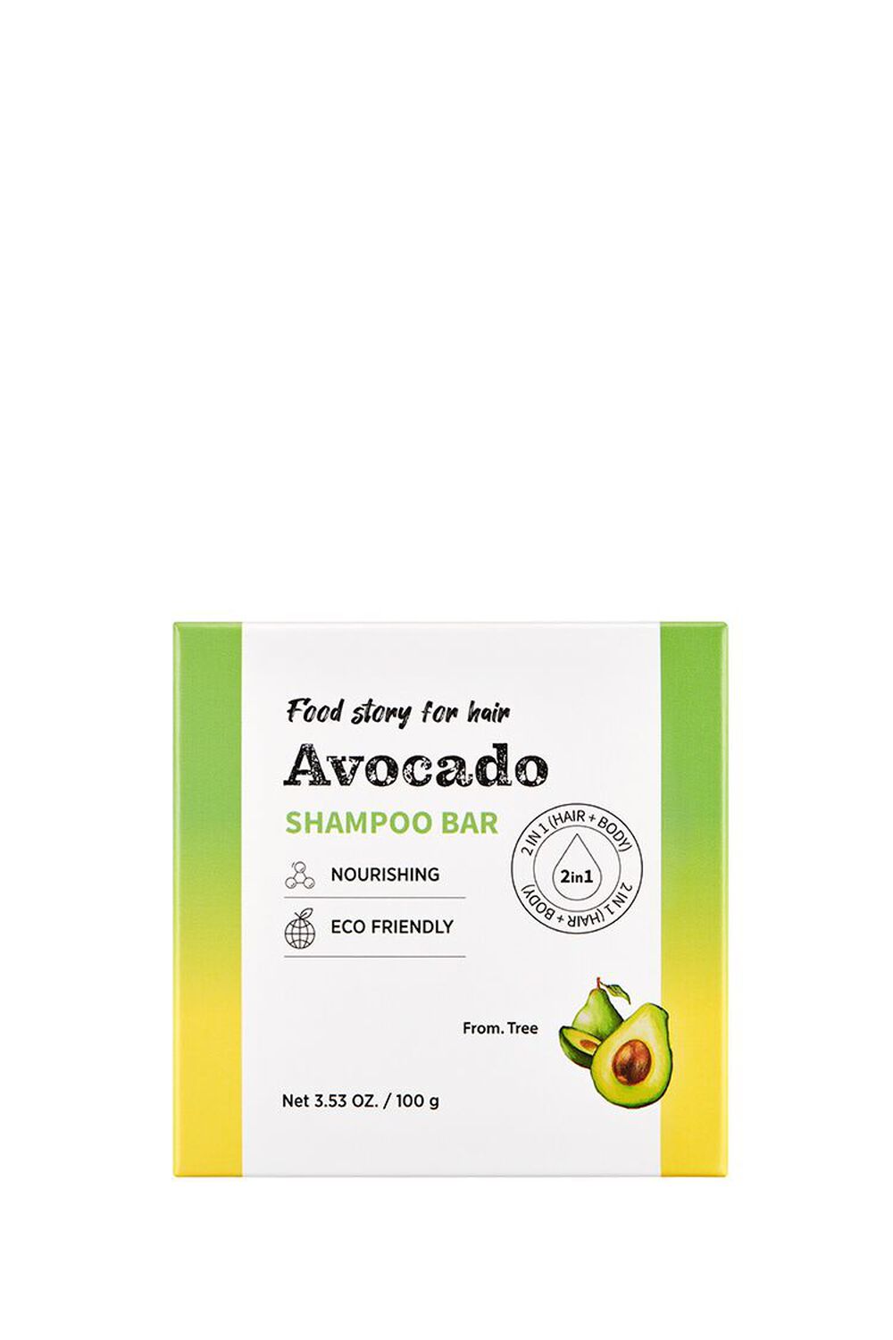 AVOCADO Food Story Avocado Shampoo Bar, image 1