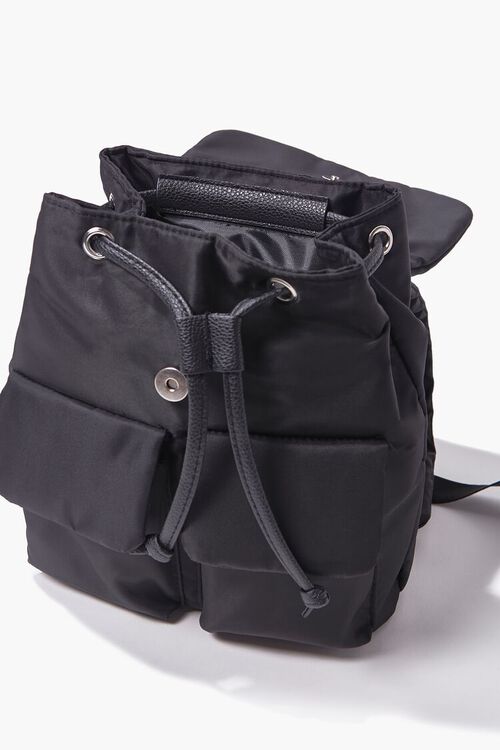Drawstring Flap-Pocket Backpack, image 4