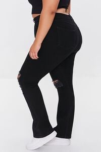 BLACK Plus Size High-Rise Bootcut Jeans, image 3