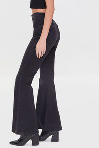 WASHED BLACK Flare High-Rise Jeans, image 3