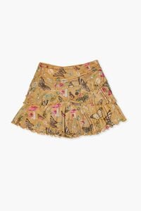 AMBER/MULTI Girls Butterfly Print Skirt (Kids), image 1