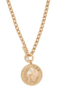 GOLD Coin Medallion Necklace, image 1