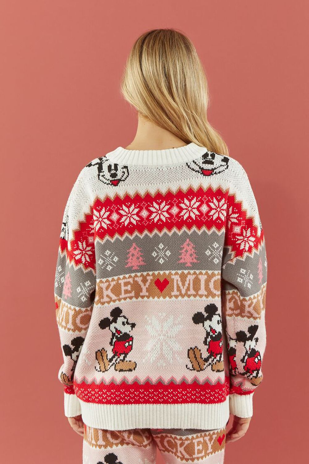 PINK/MULTI Disney Mickey Mouse Fair Isle Sweater, image 3