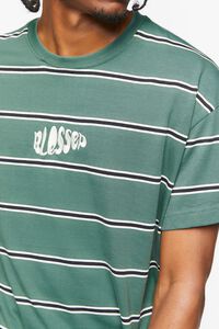 GREEN/MULTI Embroidered Blessed Striped Tee, image 5