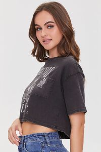 CHARCOAL/MULTI Motorcycle Graphic Cropped Tee, image 2