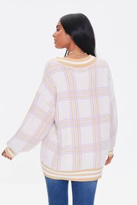LAVENDER/MULTI Plaid Varsity-Striped Sweater, image 3