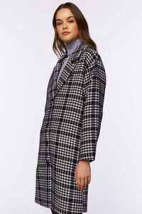 BLACK/WHITE Houndstooth Button-Front Coat, image 2