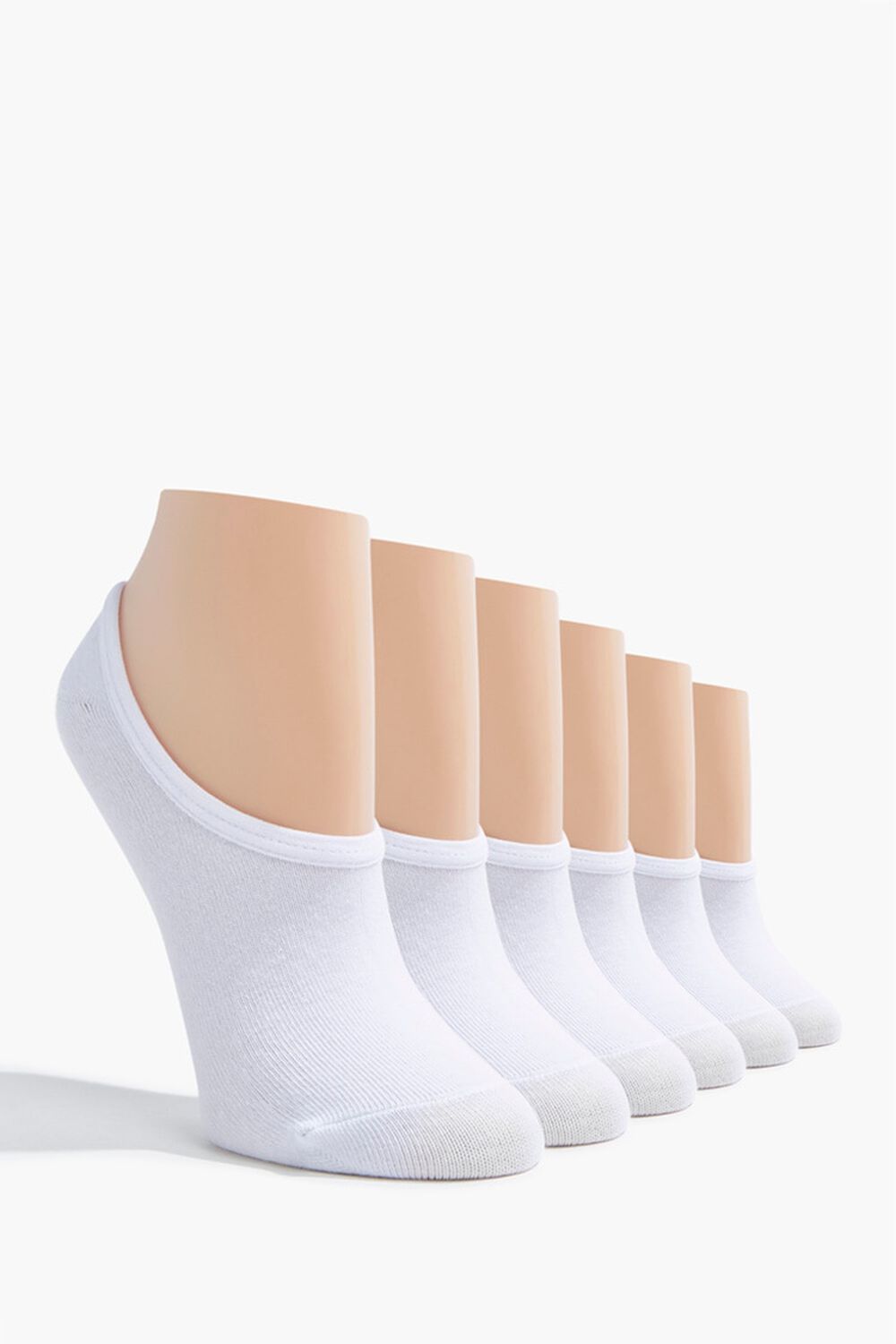 WHITE/WHITE No-Show Socks - 3 Pack, image 1