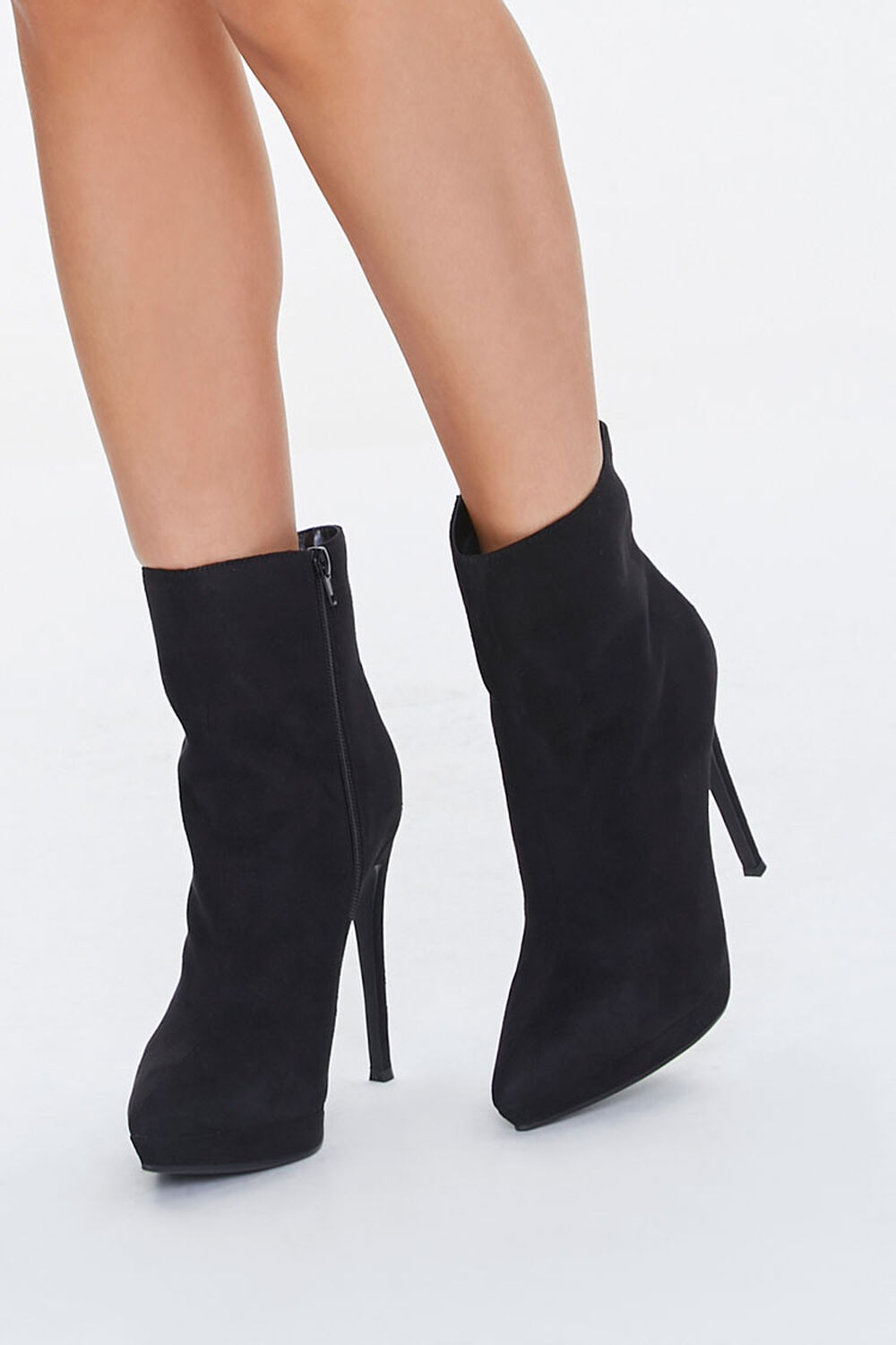 Faux Suede Stiletto Booties, image 1