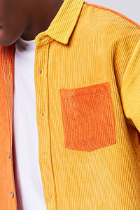ORANGE/MULTI Colorblock Corduroy Shirt, image 5