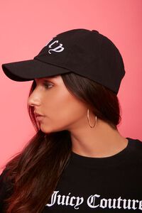 BLACK/WHITE Embroidered Juicy Cap, image 2