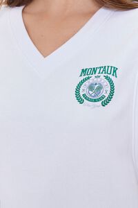 WHITE/GREEN Montauk Graphic Fleece Vest, image 5