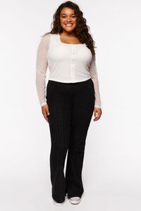 CHAMPAGNE Plus Size Dotted Hook-and-Eye Top, image 4
