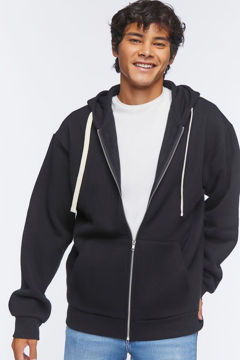 Graphic Trim Zip-Up Hoodie - Ready-to-Wear