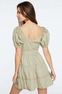 SAGE Puff-Sleeve Mini Dress, image 3