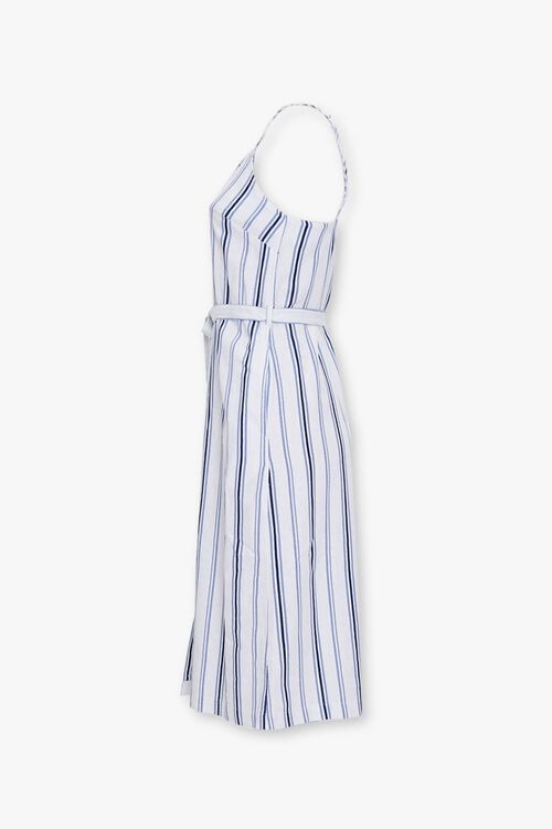 Striped Linen-Blend Cami Dress