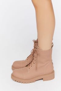 NUDE Lace-Up Faux Leather Booties, image 2