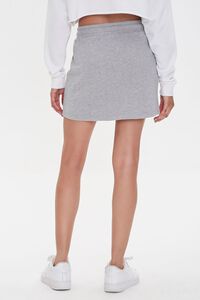 HEATHER GREY French Terry Mini Skirt, image 4