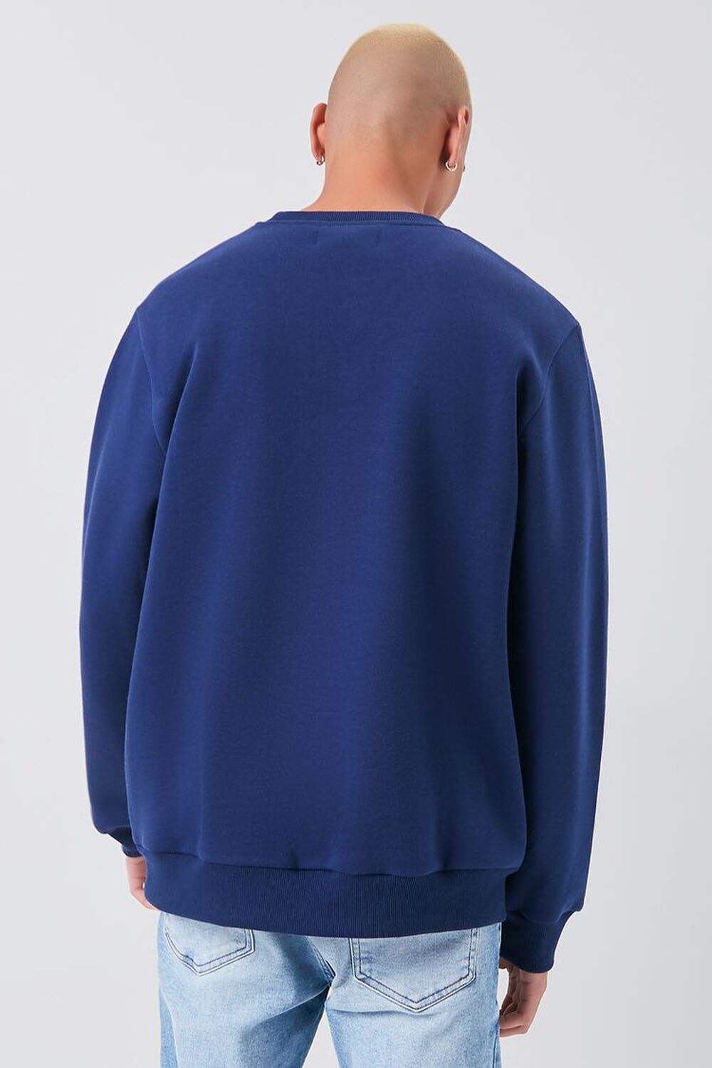 BLUE Basic Drop-Sleeve Sweatshirt, image 3