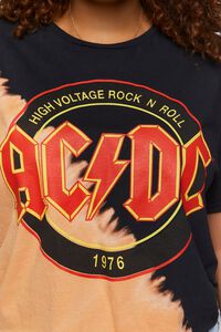 BLACK/MULTI Plus Size ACDC Graphic Cropped Tee, image 6