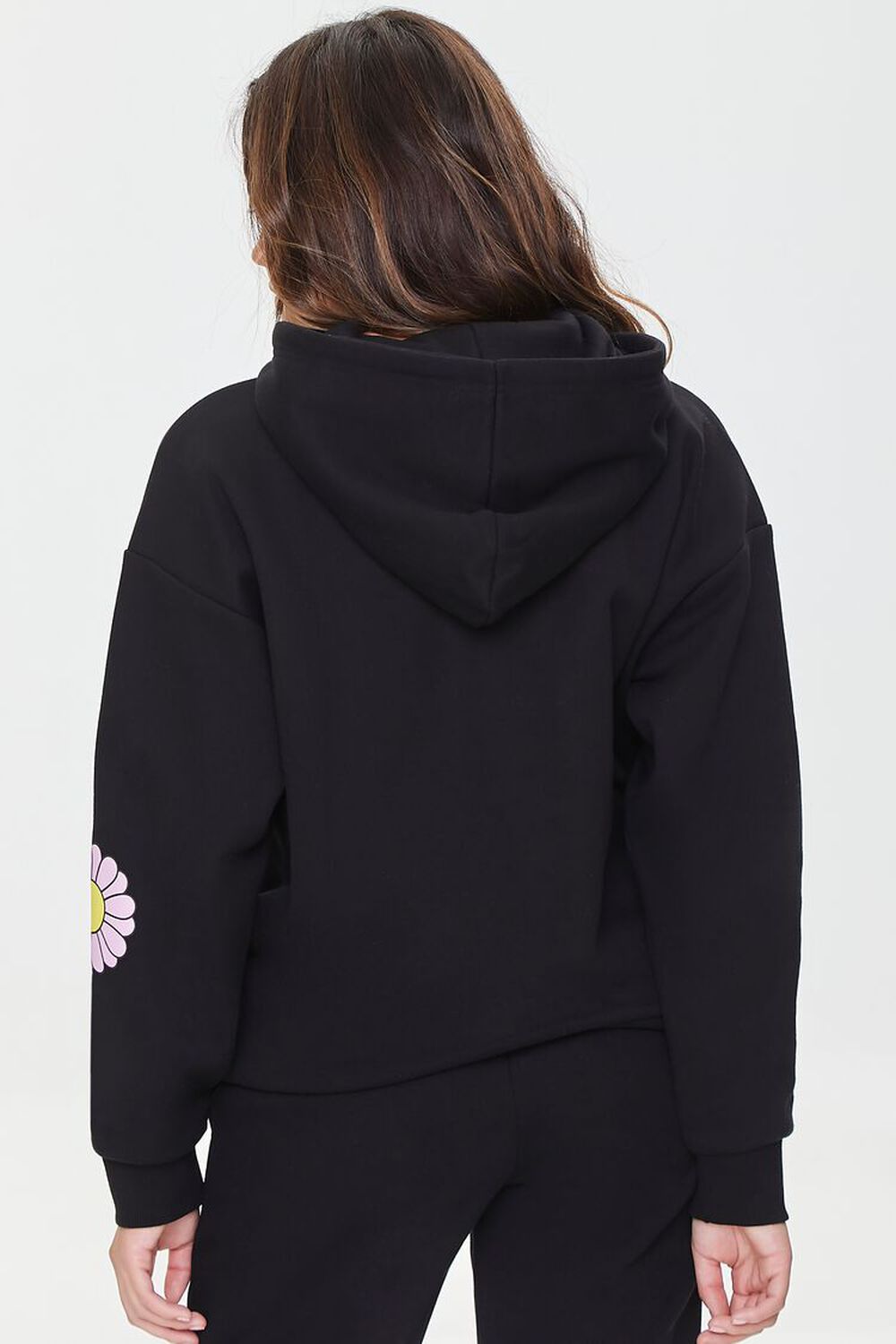 BLACK/MULTI In My Happy Place Graphic Hoodie, image 3